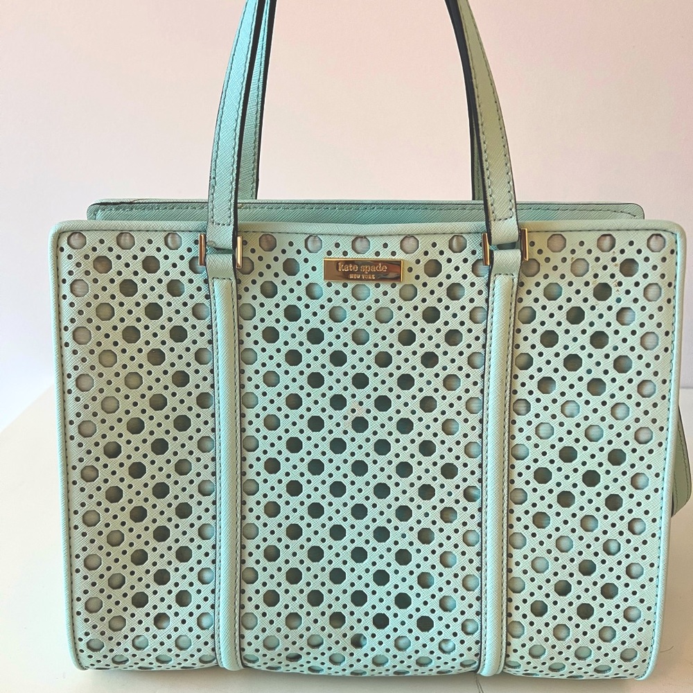 Kate spade light teal handbag